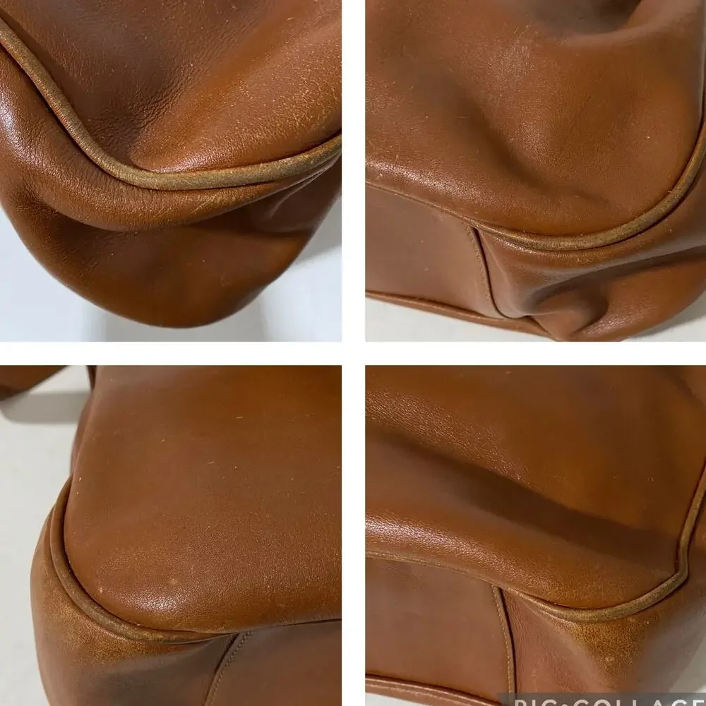 Gucci Vintage Hobo Hand Bag Purse Bamboo Brown Tan Calf leather Diana Tote - Picture 10 of 16